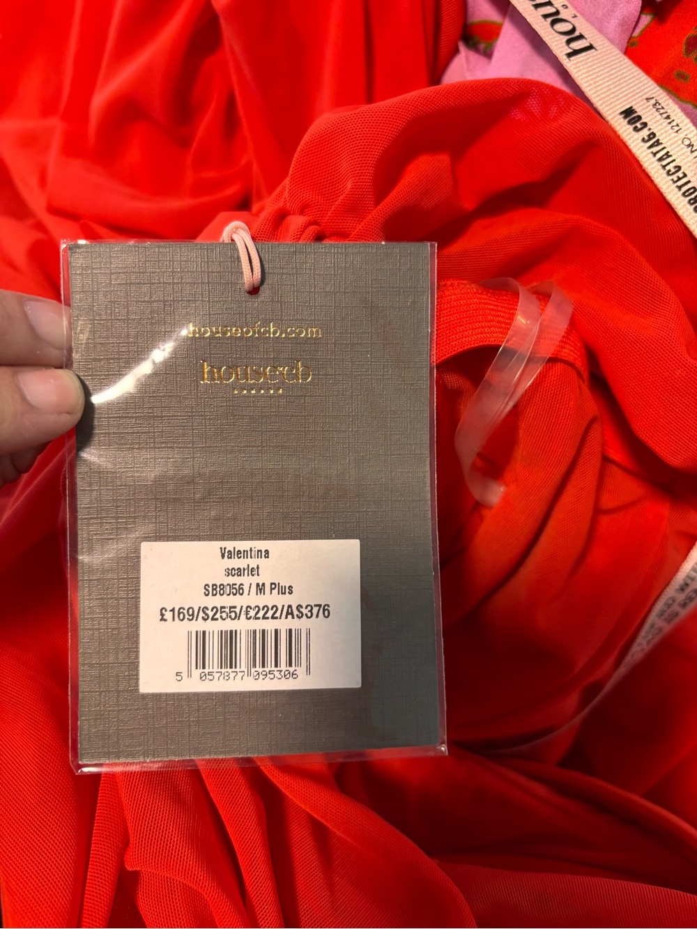 New House of CB red dress size medium plus cup - Picture 6 of 7
